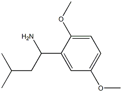 1-(2,5-dimethoxyphenyl)-3-methylbutan-1-amine Structure