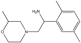 1-(2,5-dimethylphenyl)-2-(2-methylmorpholin-4-yl)ethanamine Structure