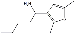 1-(2,5-dimethylthiophen-3-yl)pentan-1-amine,,结构式