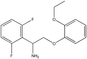 1-(2,6-difluorophenyl)-2-(2-ethoxyphenoxy)ethanamine 化学構造式
