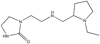 1-(2-{[(1-ethylpyrrolidin-2-yl)methyl]amino}ethyl)imidazolidin-2-one Struktur