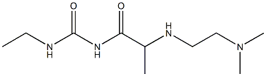 1-(2-{[2-(dimethylamino)ethyl]amino}propanoyl)-3-ethylurea,,结构式