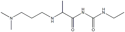 1-(2-{[3-(dimethylamino)propyl]amino}propanoyl)-3-ethylurea Structure