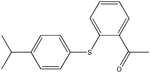1-(2-{[4-(propan-2-yl)phenyl]sulfanyl}phenyl)ethan-1-one Struktur