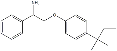 1-(2-amino-2-phenylethoxy)-4-(2-methylbutan-2-yl)benzene 结构式