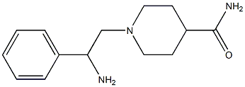 1-(2-amino-2-phenylethyl)piperidine-4-carboxamide Structure