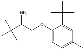 1-(2-amino-3,3-dimethylbutoxy)-2-tert-butyl-4-methylbenzene,,结构式