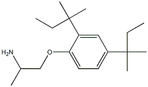 1-(2-aminopropoxy)-2,4-bis(2-methylbutan-2-yl)benzene 化学構造式