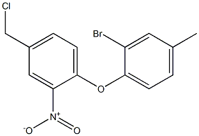 1-(2-bromo-4-methylphenoxy)-4-(chloromethyl)-2-nitrobenzene Structure