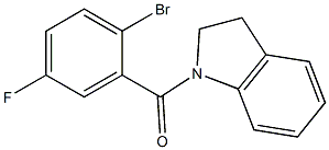 1-(2-bromo-5-fluorobenzoyl)indoline