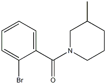 1-(2-bromobenzoyl)-3-methylpiperidine 结构式