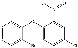 1-(2-bromophenoxy)-4-chloro-2-nitrobenzene,,结构式