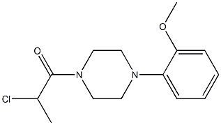 1-(2-chloropropanoyl)-4-(2-methoxyphenyl)piperazine Structure