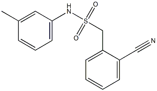 1-(2-cyanophenyl)-N-(3-methylphenyl)methanesulfonamide|