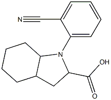 1-(2-cyanophenyl)-octahydro-1H-indole-2-carboxylic acid Structure