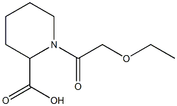 1-(2-ethoxyacetyl)piperidine-2-carboxylic acid 结构式