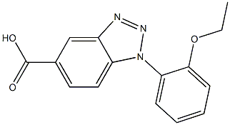 1-(2-ethoxyphenyl)-1H-1,2,3-benzotriazole-5-carboxylic acid Structure