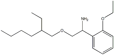 1-(2-ethoxyphenyl)-2-[(2-ethylhexyl)oxy]ethan-1-amine Struktur