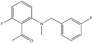 1-(2-fluoro-6-{[(3-fluorophenyl)methyl](methyl)amino}phenyl)ethan-1-one|