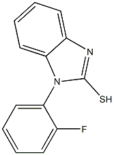 1-(2-fluorophenyl)-1H-1,3-benzodiazole-2-thiol 结构式
