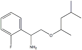 1-(2-fluorophenyl)-2-[(4-methylpentan-2-yl)oxy]ethan-1-amine Structure