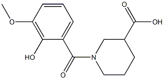 1-(2-hydroxy-3-methoxybenzoyl)piperidine-3-carboxylic acid