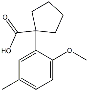 1-(2-methoxy-5-methylphenyl)cyclopentane-1-carboxylic acid|