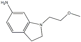 1-(2-methoxyethyl)-2,3-dihydro-1H-indol-6-amine Struktur