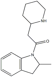 1-(2-methyl-2,3-dihydro-1H-indol-1-yl)-2-(piperidin-2-yl)ethan-1-one