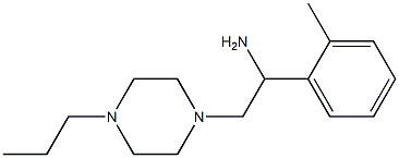 1-(2-methylphenyl)-2-(4-propylpiperazin-1-yl)ethanamine Structure