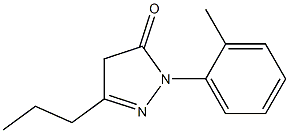 1-(2-methylphenyl)-3-propyl-4,5-dihydro-1H-pyrazol-5-one Structure