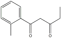 1-(2-methylphenyl)pentane-1,3-dione 结构式