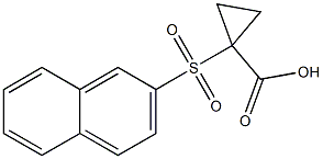 1-(2-naphthylsulfonyl)cyclopropanecarboxylic acid Struktur