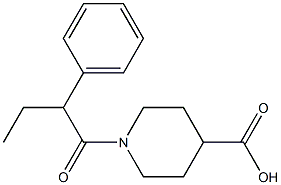 1-(2-phenylbutanoyl)piperidine-4-carboxylic acid|