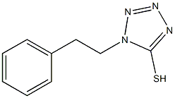 1-(2-phenylethyl)-1H-1,2,3,4-tetrazole-5-thiol Struktur