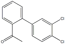 1-(3',4'-dichloro-1,1'-biphenyl-2-yl)ethanone,,结构式