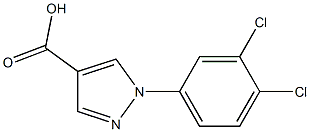 1-(3,4-dichlorophenyl)-1H-pyrazole-4-carboxylic acid Structure