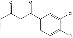 1-(3,4-dichlorophenyl)pentane-1,3-dione Structure