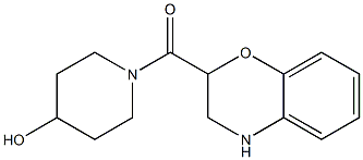 1-(3,4-dihydro-2H-1,4-benzoxazin-2-ylcarbonyl)piperidin-4-ol,,结构式