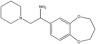 1-(3,4-dihydro-2H-1,5-benzodioxepin-7-yl)-2-piperidin-1-ylethanamine Structure