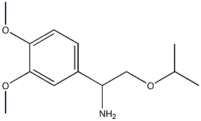 1-(3,4-dimethoxyphenyl)-2-(propan-2-yloxy)ethan-1-amine 化学構造式