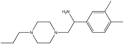  1-(3,4-dimethylphenyl)-2-(4-propylpiperazin-1-yl)ethan-1-amine