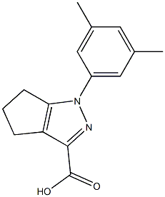 1-(3,5-dimethylphenyl)-1,4,5,6-tetrahydrocyclopenta[c]pyrazole-3-carboxylic acid Structure