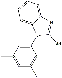1-(3,5-dimethylphenyl)-1H-1,3-benzodiazole-2-thiol 化学構造式