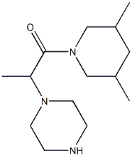 1-(3,5-dimethylpiperidin-1-yl)-2-(piperazin-1-yl)propan-1-one Structure