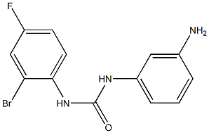 1-(3-aminophenyl)-3-(2-bromo-4-fluorophenyl)urea 结构式