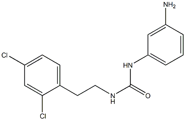 1-(3-aminophenyl)-3-[2-(2,4-dichlorophenyl)ethyl]urea Structure