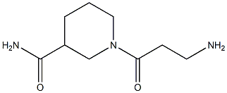 1-(3-aminopropanoyl)piperidine-3-carboxamide Structure