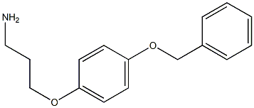 1-(3-aminopropoxy)-4-(benzyloxy)benzene 化学構造式