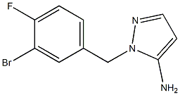 1-(3-bromo-4-fluorobenzyl)-1H-pyrazol-5-amine Struktur